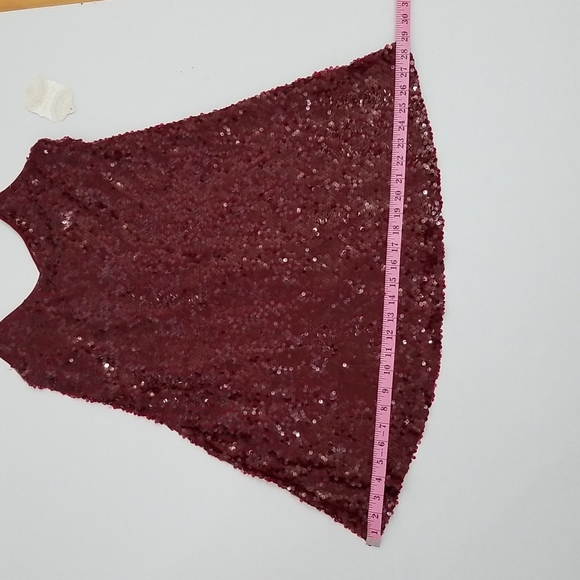 SOLD Altar'd State Sequin dress in burgundy, size M - Picture 16 of 16